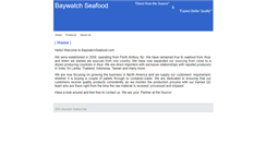 Desktop Screenshot of baywatchseafood.com