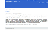 Tablet Screenshot of baywatchseafood.com